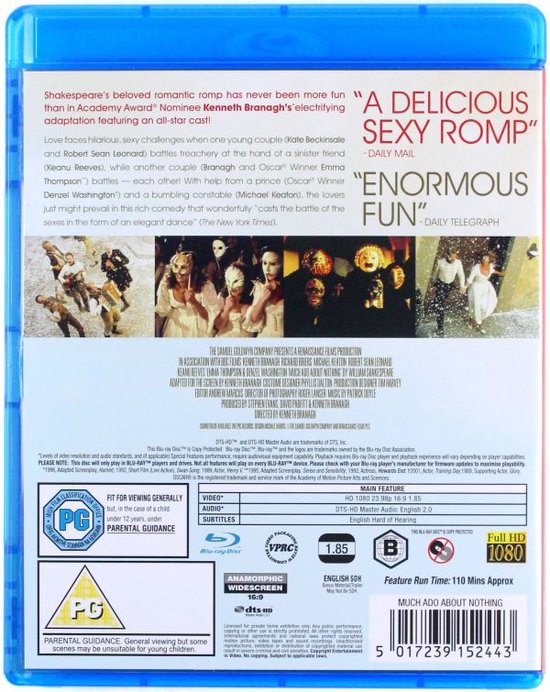 Beaucoup de bruit pour rien [Blu-Ray]