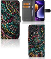 GSM Hoesje Geschikt voor Xiaomi Poco F5 Flip Case Aztec