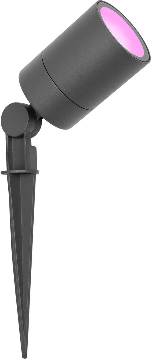Ledvion - SMART Wifi LED Prikspots Antraciet - IP65 - 5W - 1M