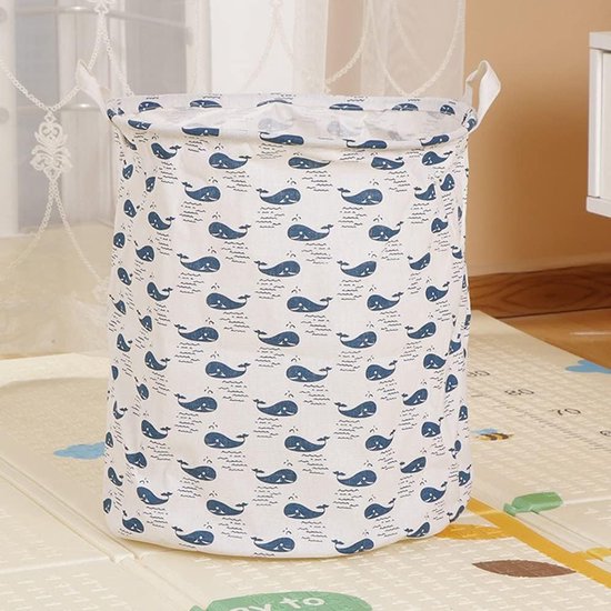 Opvouwbare wasmand voor in de badkamer, ronde opbe