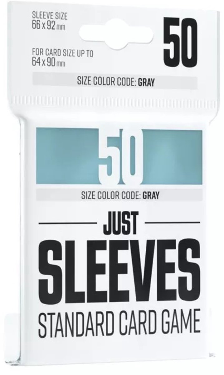 Just Sleeves - Pack of 50 standard clear card protectors 66 x 92 mm