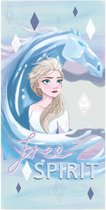 Bol.com Frozen badhanddoek - Free Spirit - Elsa strandlaken - 137 x 70 cm - Fast Dry aanbieding