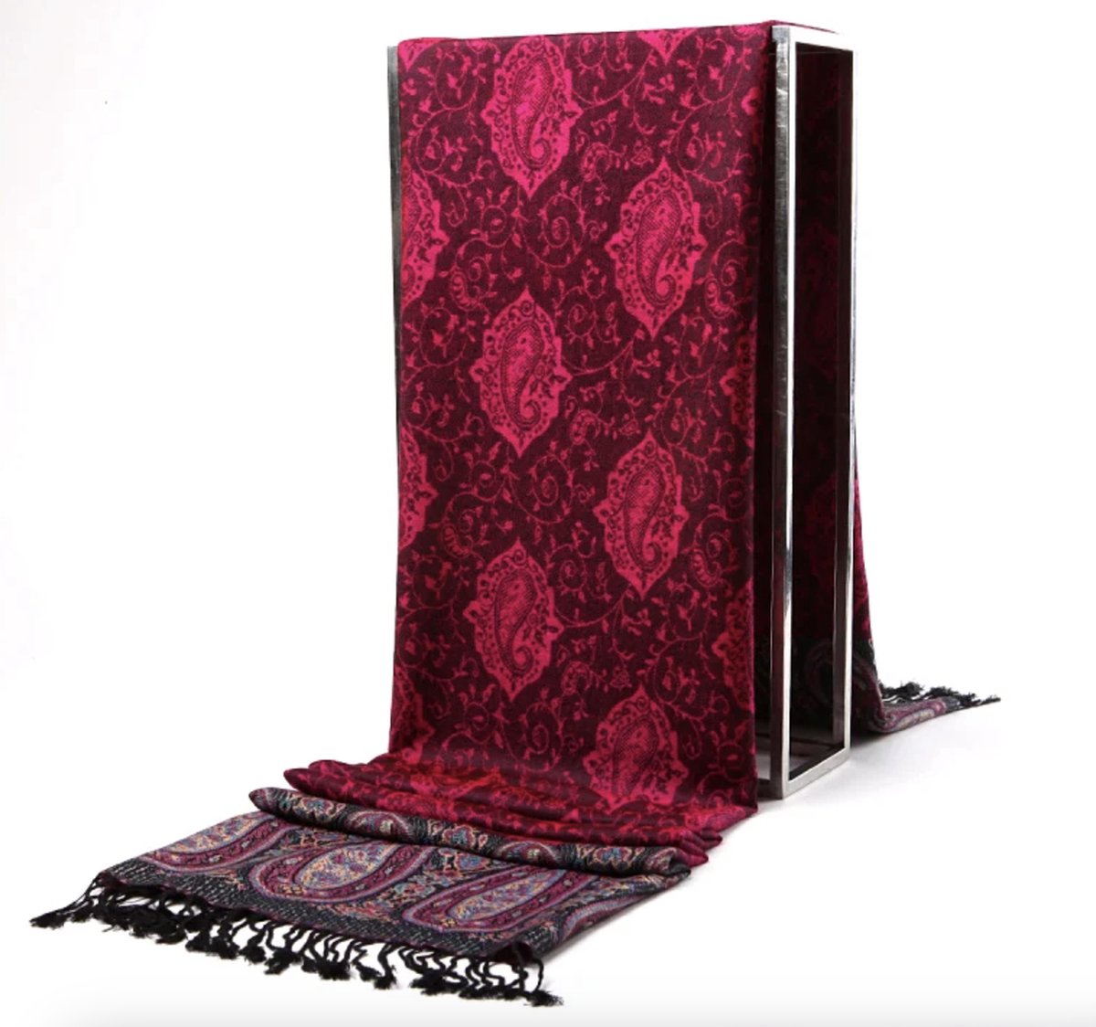 N3 Collecties Warme etnische stijl pashmina zijden sjaal voor dames 