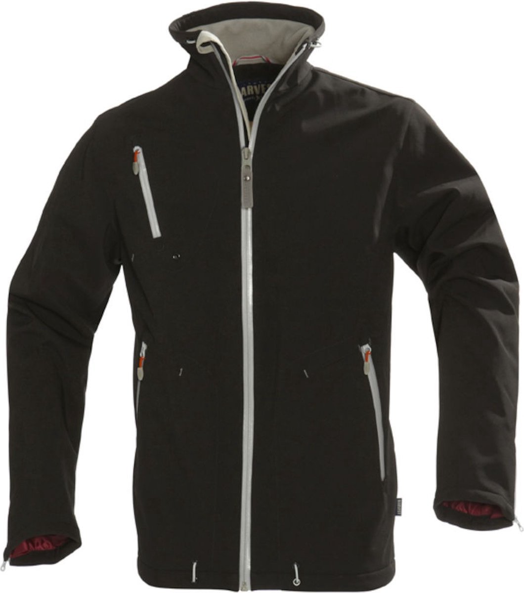 Harvest Snyder softshell werkjas Zwart | maat S
