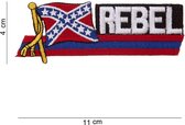 Embleem stof Wapperende vlag Rebel