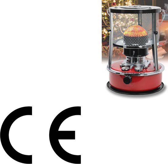 Petroleum Fornuis voor Binnengebruik zonder Elektriciteit, Petroleum Heater Blushing Heater met 3 Wicks voor Indoor Camping Koken Tent Verwarming 6 Litres A