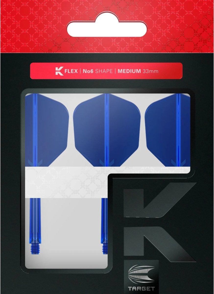 Target K-Flex Blue NO6 - Dart Flights - Intermediate
