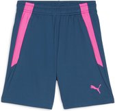 PUMA teamLIGA Training Shorts 2 Jr (poches ouvertes) FAUX Pantalon de sport - Ocean Tropic-Poison Pink