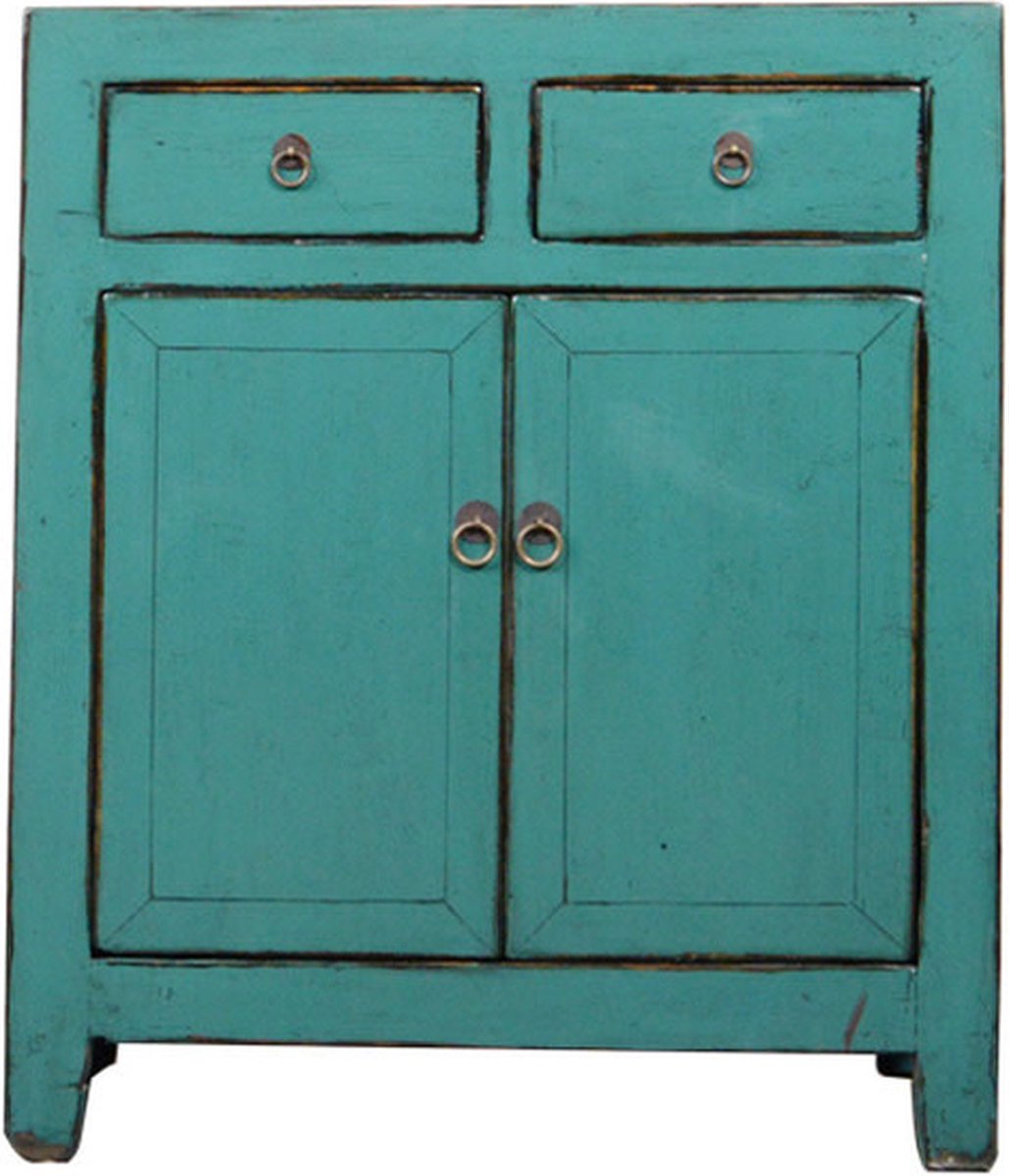 Antieke teakhouten stellingkast/rek met mooie patina. - Empire B.V