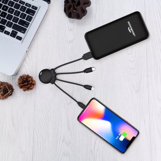 Usb Octopus Adapter Xoopar Octopus USB Kabel - Multi-connector - USB-C - micro-USB - Zwart ...