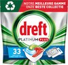 Dreft Platinum Plus All In One Deep Clean - Vaatwastabletten - Voordeelverpakking 4 x 33 stuks