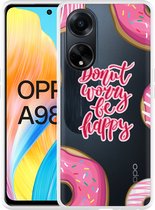 Cazy Hoesje geschikt voor Oppo A98 5G Donut Worry