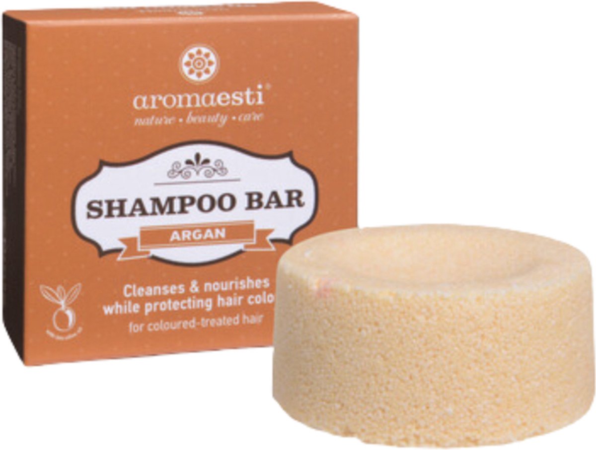 Aromaesti Solid Shampoo Bar Honey - shampoo bij gespleten haarpunten - solid shampoo - zero waste - biologisch - diervriendelijk - 60 gram