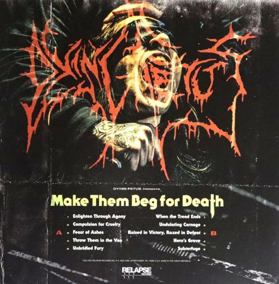 Dying Fetus: Make Them Beg For Death (Blue) [Winyl]
