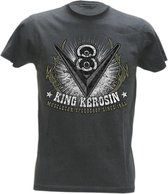 King Kerosin T-Shirt V 8 Vintage Black-S