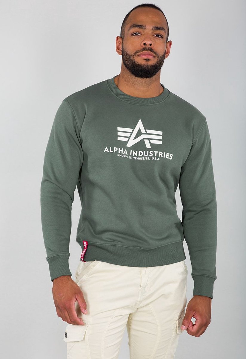 Alpha Industries Basic Sweater Hoodies / Sweatshirts Vintage Green-L