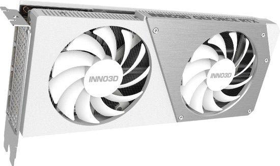 INNO3D GeForce RTX 4070 TWIN X2 OC WHITE STEALTH - Videokaart - 12GB GDDR6X PCIe 4.0 - 1 x HDMI - 3x DisplayPort