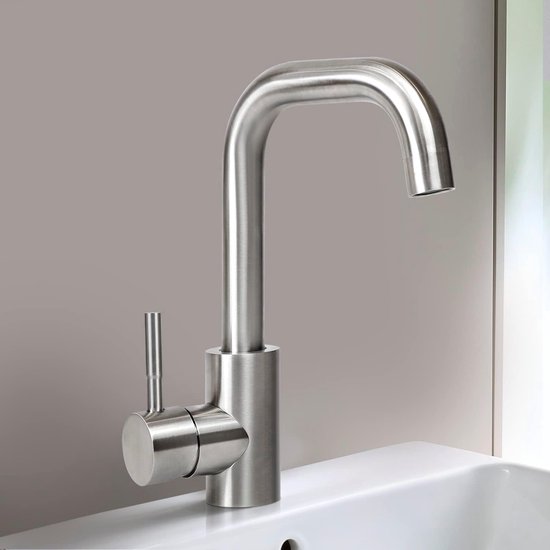 Bächlein Waterkraan hoog voor de badkamer in watervalontwerp, extra Bächlein Waterkraan hoog voor de badkamer in watervalontwerp, extra