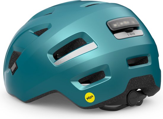 MET E-Mob MIPS Fietshelm Mannen & Vrouwen - Fietshelm E Bike Volwassenen - Maat L (58-61cm) - NTA8776 - Teal van MET — afbeelding 2