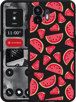 Cazy Hoesje Zwart geschikt voor Nothing Phone (2) Watermeloen