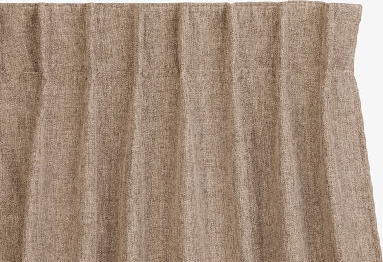 Lifa Living - Taupe Luxe Gordijnen - Verduisterend - Polyester - Met 10 Ophanghaken - 150 x 260 cm