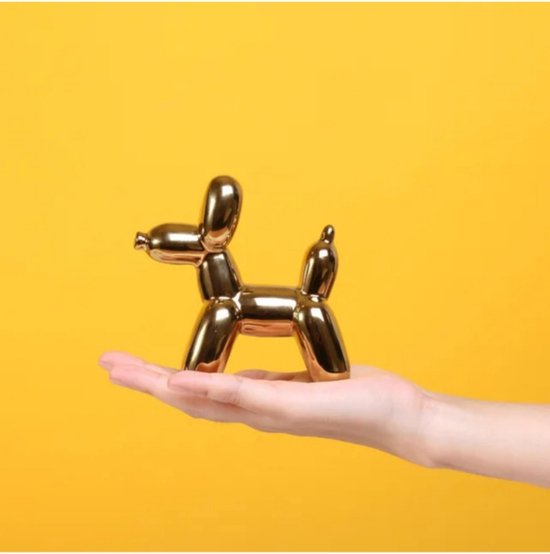YOYUMI Gegalvaniseerd ballon hond sculptuur ornament, lange nek hond