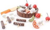 Houten Magnetische Mini Cake - Speelgoed Taart - Speelgoedeten - Speelgoed van Hout - Keukenspeelgoed -