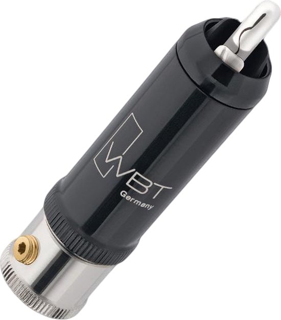 WBT | Nextgen WBT 0152 Ag | RCA plug | Topline | tot 10,8 mm. | solderen | silver | per stuk rood