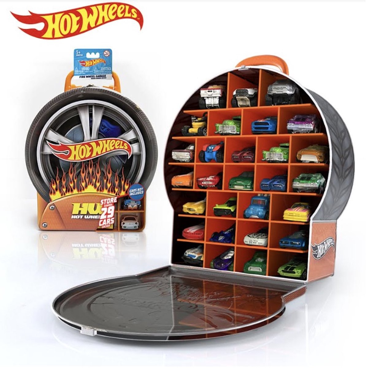 Hot Wheels HWCC18 - Opberger - Metaal - Wielvorm - 29 Voertuigen
