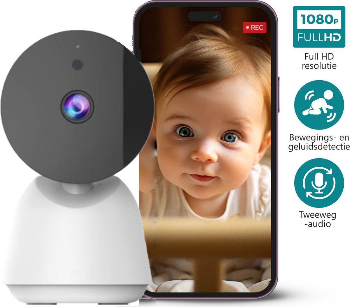 Sellux Baby Camera - Babyfoon met Camera - Beveiliging.
