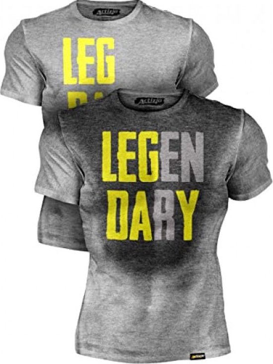 Motiverend Training Workout T-Shirt | Zweet geactiveerd | Leg Day - Legendary | XXL