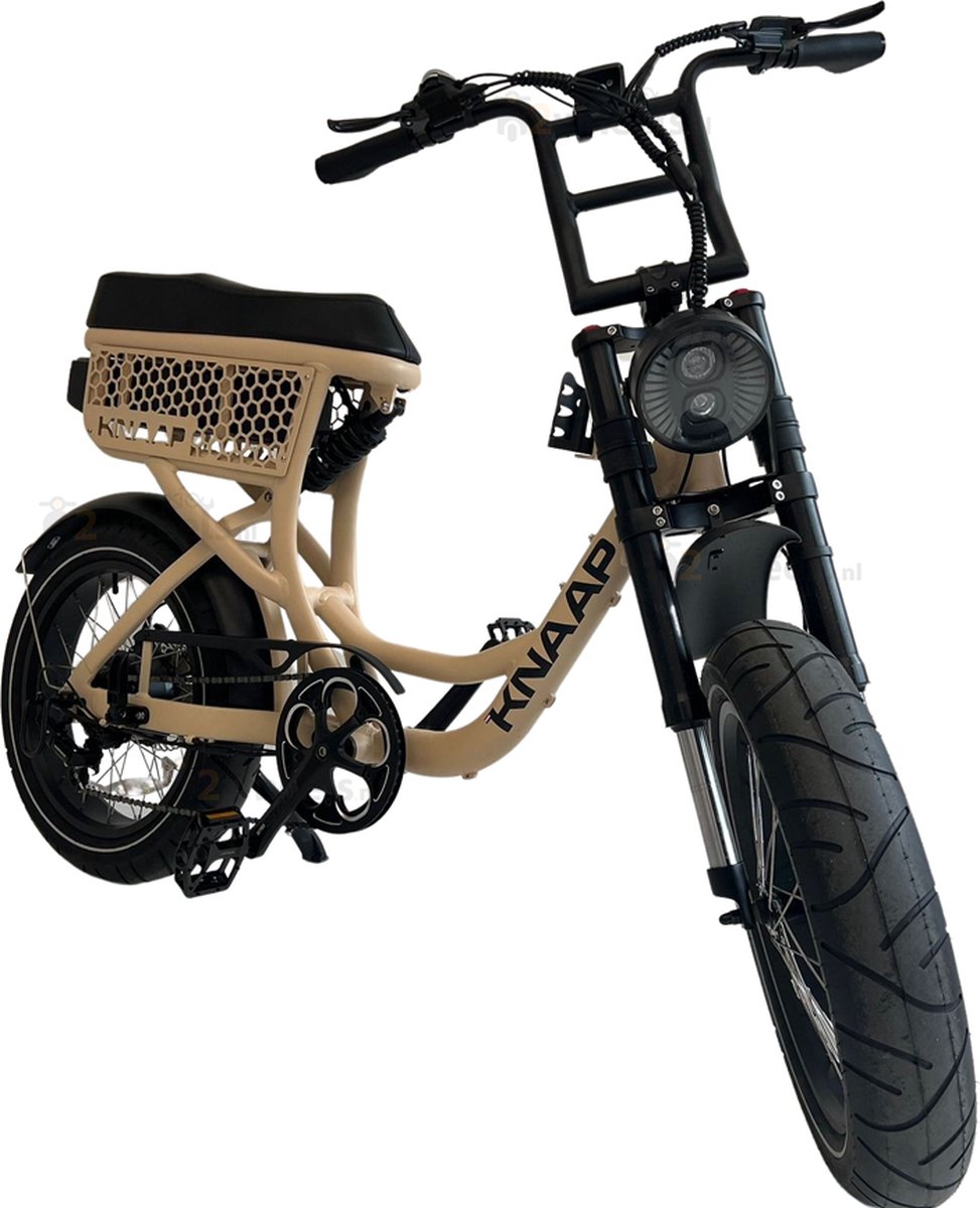 Knaap LON elektrische fatbike met lage instap. 25km/h SAND bol