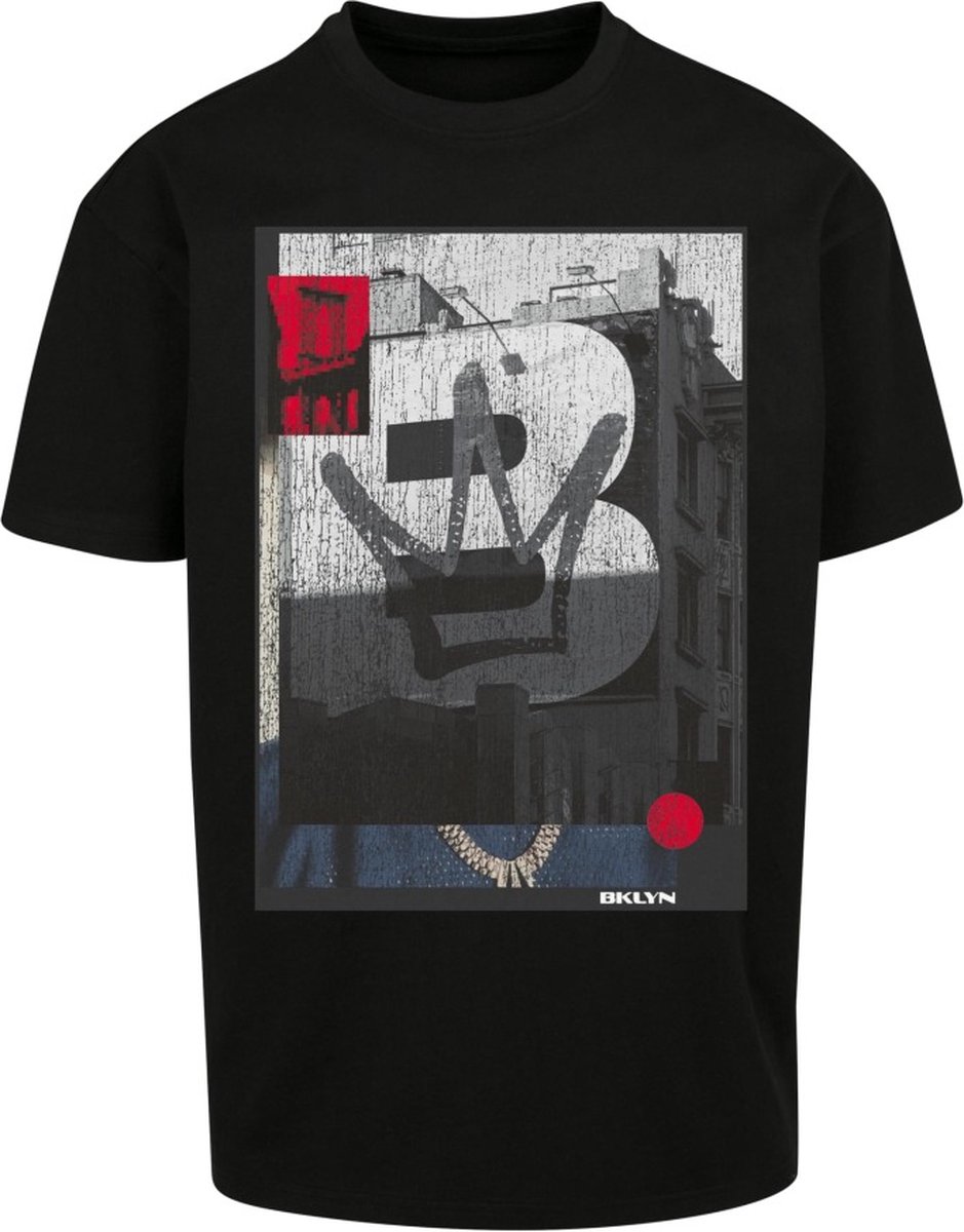 Mister Tee BRKLYN House Heren T-shirt XS Zwart