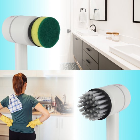 Brosse de nettoyage électrique - Machine de nettoyage - Pour cuisine de  salle de bain