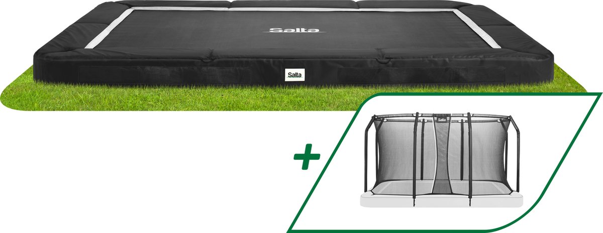 Salta Premium Ground - Trampoline - 366 x 244 cm - Zwart