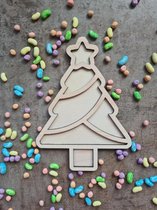 Speelframe Kerstboom - Vulvorm - Speeltray - Speelrijst - Montessori - Open ended - Kerstmis - Kerst