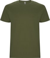T-shirt unisex met korte mouwen 'Stafford' Legergroen - L