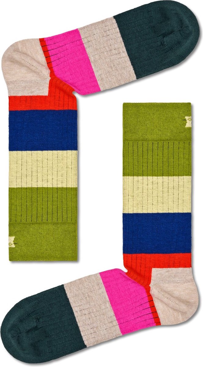 Happy Socks Chunky Stripe Sock - unisex sokken - Unisex - Maat: 41 - 46