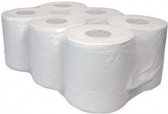 Rouleau de serviette midi blanc 2 couches recyclé 20cmx108mètre pack de 6 rouleaux