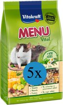 Vitakraft Menu Vital Ratten - Rattenvoer - 5 x 1 kg