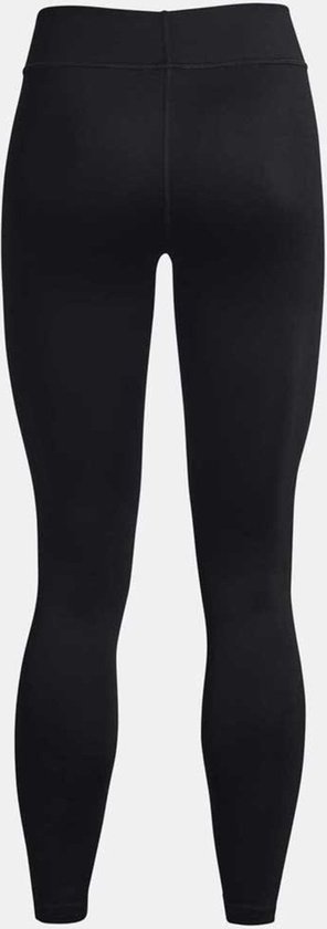 Zwarte sportlegging van Under Armour, achterkant zichtbaar. Strakke pasvorm.