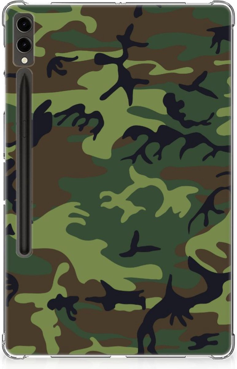 Samsung Galaxy Tab S9 Plus Hippe Hoes Army Dark