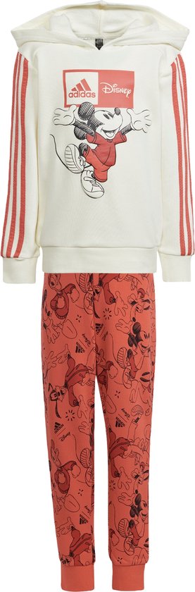 adidas Sportswear adidas x Disney Mickey Mouse Joggingpak met Hoodie - Kinderen - Wit- 110