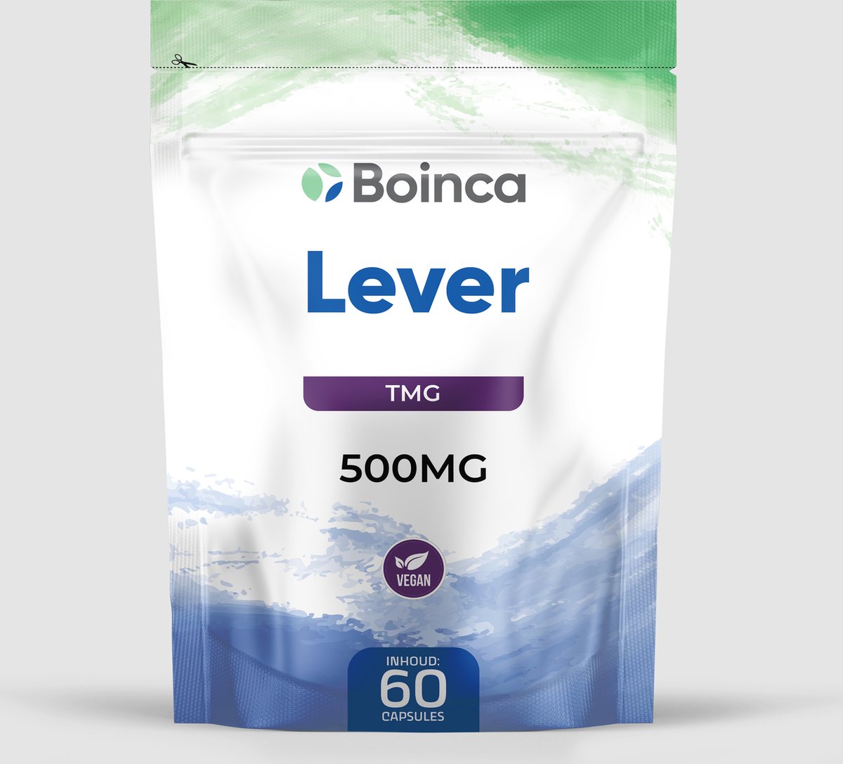 Goedkoopste Boinca TMG Lever Trimethylglycine - Spieropbouw - Uithoudingsvermogen - 500mg - maanddosering - vitaal ouder - healthy aging