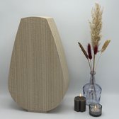 De Houten Urn - Urn Groot - Grote anjer Tabu - Zilver grijs - Houten urn - Urn van hout