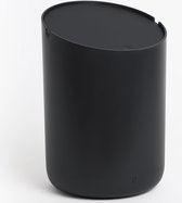 Cosmetica-emmer Tove - Exclusief badkamer-afvalemmer design uit 2 l volume, antislip, incl. binnenemmer en slimme zakfunctie zwart