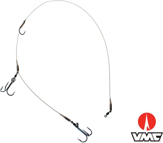Rozemeijer Live/Deadbait Rigs 30lb - 19 Strand Thin Wire 30lb - Maat : 60cm 2 Treble Hooks Size 2 - 1 Single Hook 2 van Rozemeijer — afbeelding 2