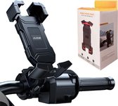 JUJOU® - Support de téléphone vélo - Rotation à 360 degrés - Support de téléphone portable vélo - Support pour smartphone - Zwart