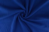 10 meter mousseline stof op rol - Donkerblauw - 135cm breed - Double gauze op rol