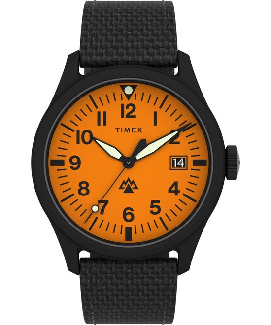 Timex Traprock TW2W23700 Horloge - Textiel - Zwart - Ø 43 mm